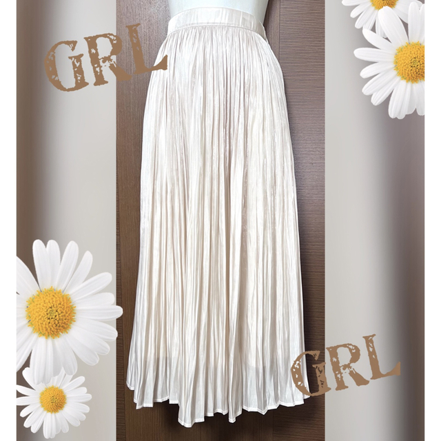 GRL(グレイル)のGRL サテンプリーツ ロングスカート レディースのスカート(ロングスカート)の商品写真
