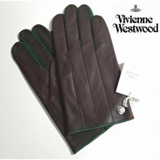 ヴィヴィアンウエストウッド(Vivienne Westwood)の【送料無料】新品 ヴィヴィアンウエストウッド レザーグローブ　メンズ(手袋)