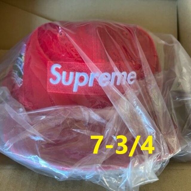 【7-3/4】Supreme Velour Box Logo New Era