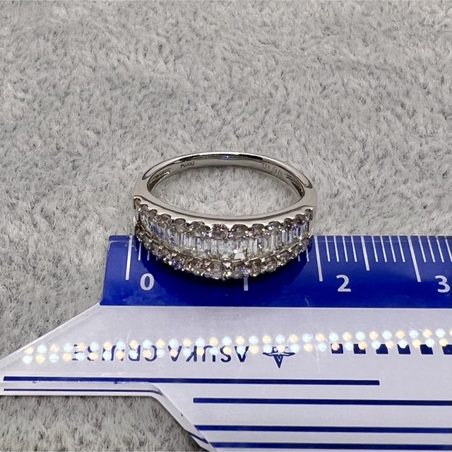 プラチナ×ダイヤモンドリング☆合計1ct☆11号 デルミリオーレ - リング ...