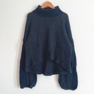 ロキエ(Lochie)の【vintage used 古着】 タートル ニット(ニット/セーター)