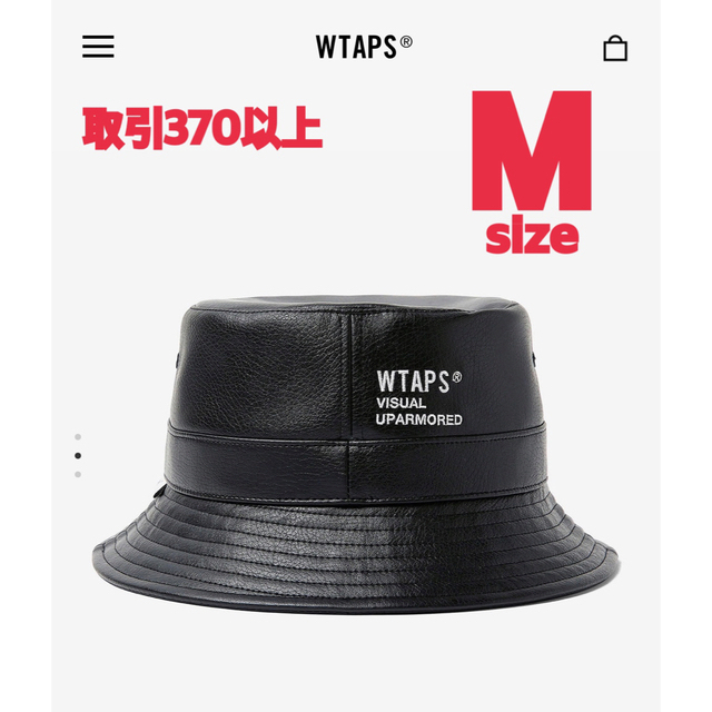 WTAPS BUCKET 02 HAT SYNTHETIC LEATHER Mハット