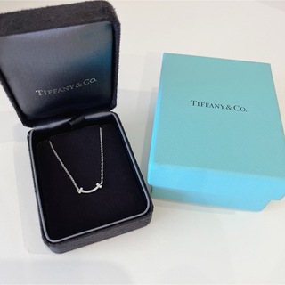 ティファニー(Tiffany & Co.)のTIFFANY スマイルミニダイヤネックレス WG(ネックレス)