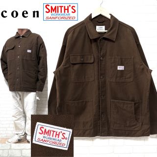 スミス(SMITH)のSMITH × coen スミス カバーオール 微起毛 ワークジャケット(カバーオール)