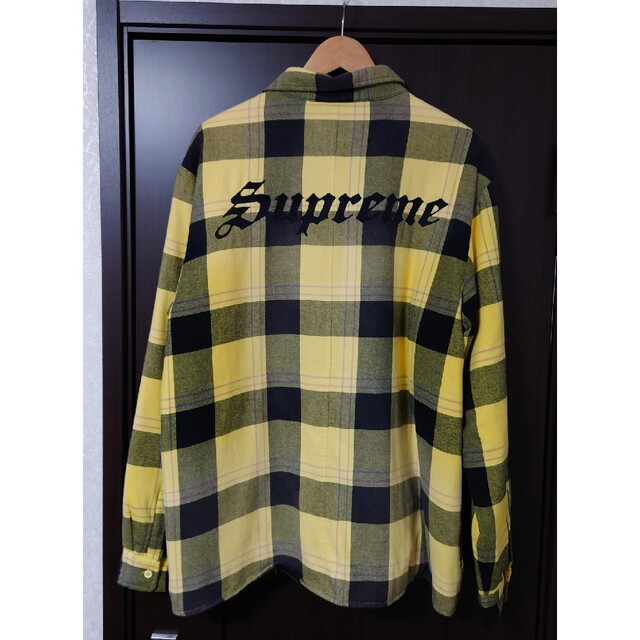 Supreme Quilted Flannel Shirt Yellow XL
