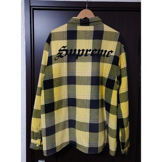 シュプリーム(Supreme)のSupreme Quilted Flannel Shirt Yellow XL(ブルゾン)