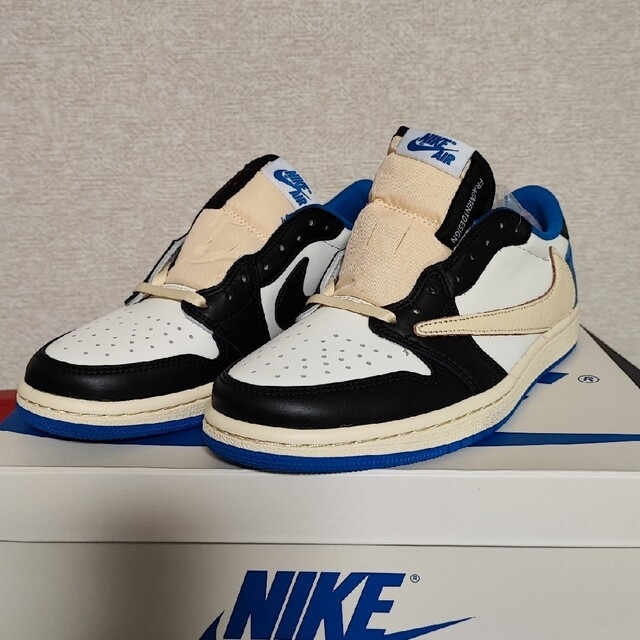 メンズ23.5cm TravisScott Fragment Jordan1 Low