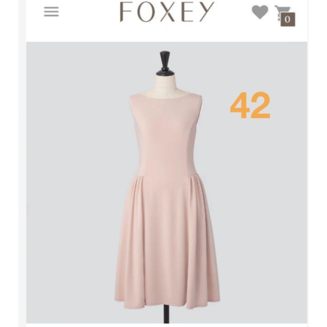 ♡美品♡ FOXEY 希少 42 フィットアンドフレア ワンピース