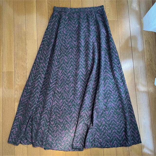 Doux archives(ドゥアルシーヴ)のジャガードプリントスカート レディースのスカート(ロングスカート)の商品写真