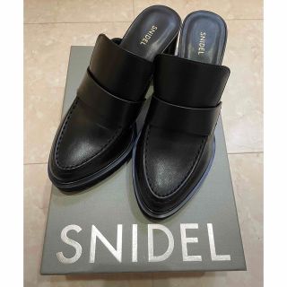 【新品未使用】snidel ヒールローファーサボ S