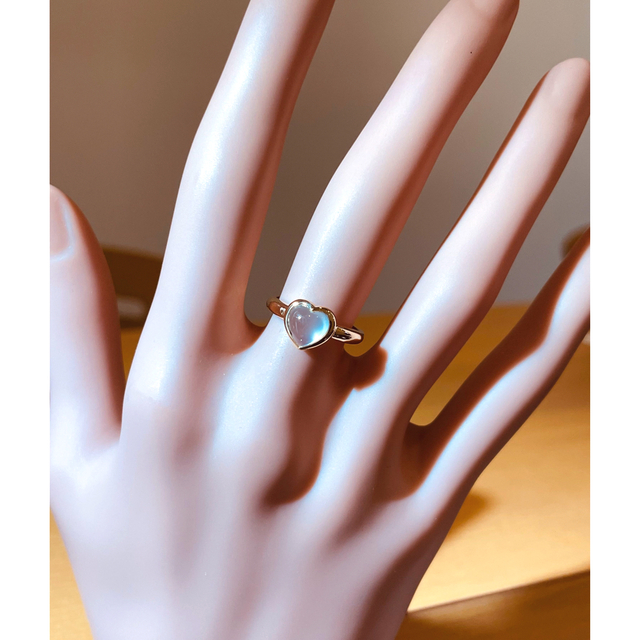 STAR JEWELRY(スタージュエリー)の☆Starジュエリー K18 ムーンストーンリング☆ レディースのアクセサリー(リング(指輪))の商品写真