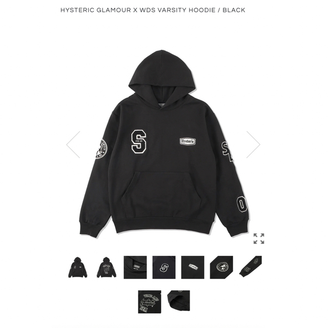 HYSTERIC GLAMOUR X WDS VARSITY HOODIE 国内外の人気 www