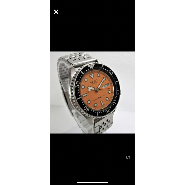 SEIKO(セイコー)のセイコーダイバース 150M/6458-600A 希少なオレンジ文字盤クオーツ メンズの時計(腕時計(アナログ))の商品写真