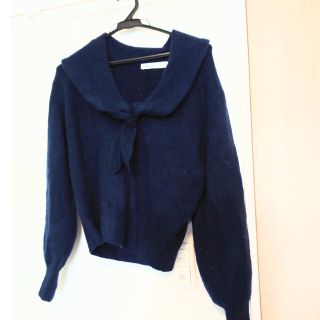 ザラ(ZARA)の【ZARA】セーラニット　ネイビー(ニット/セーター)