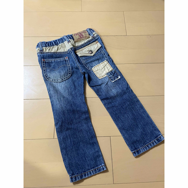 F.O.KIDS(エフオーキッズ)のエフオーキッズ⭐︎ダメージデニムパンツ100 キッズ/ベビー/マタニティのキッズ服男の子用(90cm~)(パンツ/スパッツ)の商品写真