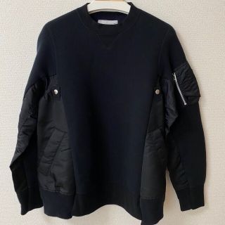 サカイ(sacai)のSacai Sponge Sweat x MA-1 Pullover(スウェット)