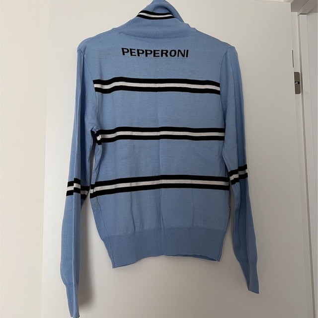 STYLENANDA(スタイルナンダ)のpepperoniboyz ボーダータートルニット 韓国ファッション メンズのトップス(ニット/セーター)の商品写真