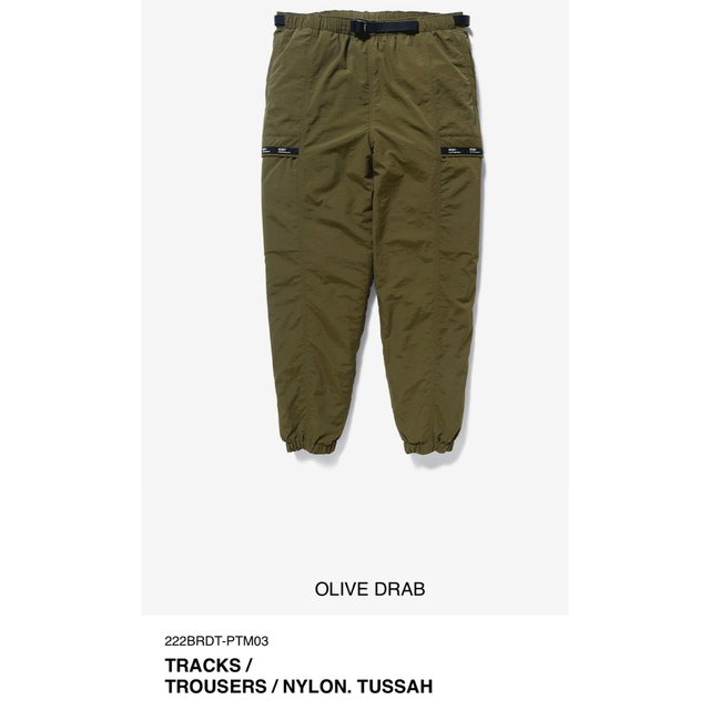 W)taps(ダブルタップス)の正規品　wtaps 22aw TRACKS TROUSERS NYLON 03 メンズのパンツ(ワークパンツ/カーゴパンツ)の商品写真