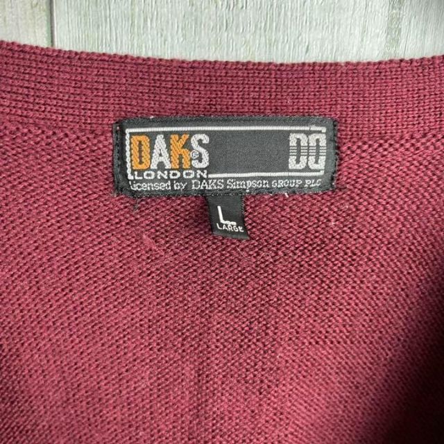 DAKS(ダックス)の90's  DAKS ダックス　アーガイル柄　レトロニットベスト メンズのトップス(ニット/セーター)の商品写真