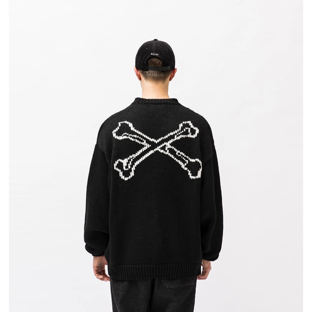 W)taps(ダブルタップス)の正規品　wtaps ARMT クロスボーン　SWEATER ニット　04 XL メンズのトップス(ニット/セーター)の商品写真