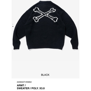 ダブルタップス(W)taps)の正規品　wtaps ARMT クロスボーン　SWEATER ニット　04 XL(ニット/セーター)