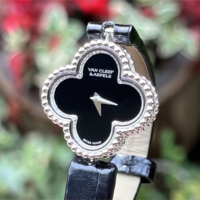 ヴァンクリーフ　腕時計　サテン革ベルト