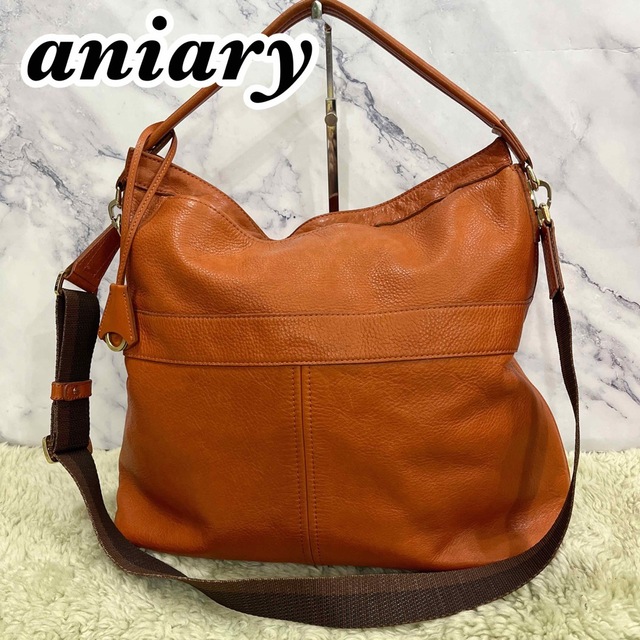 aniary(アニアリ)のアニアリ aniary レザー　2WAY ショルダーバッグ メンズのバッグ(ショルダーバッグ)の商品写真