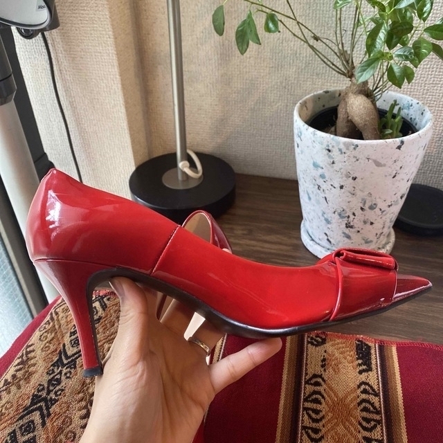 ★大人気★ダイアナ パンプス ポインテッドトゥ グリッター 厚底 ほぼ未使用22