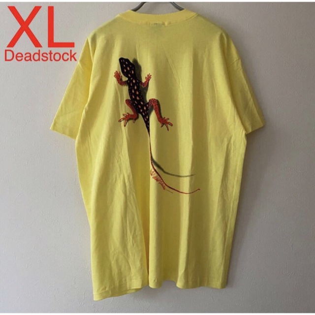 Tシャツ/カットソー(半袖/袖なし)Marlboro Lizard Tee マルボロ トカゲ Tシャツ イエロー