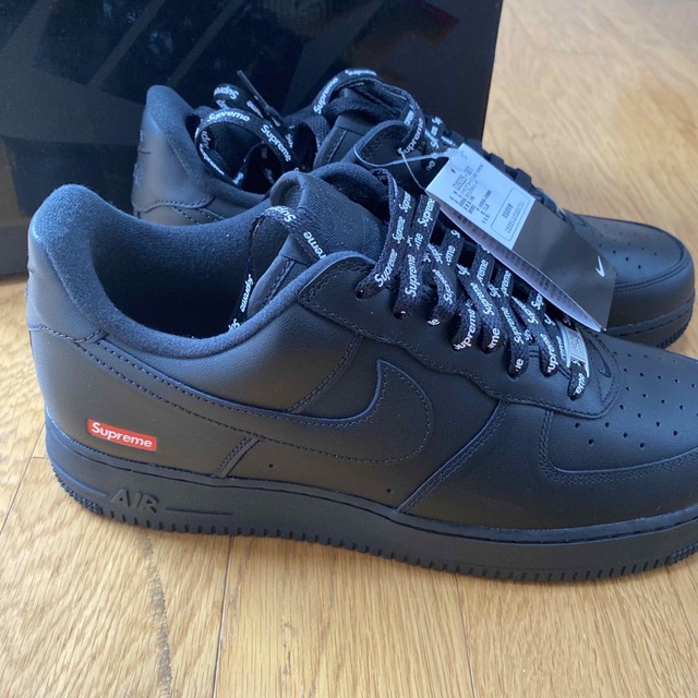 Supreme NIKE AIR FORCE 1 LOW BLACK 28.5靴/シューズ