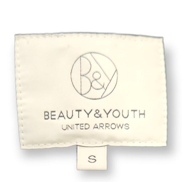 BEAUTY&YOUTH UNITED ARROWS(ビューティアンドユースユナイテッドアローズ)のビューティー&ユース　ユナイテッドアローズ　ノーカラーコート　黒　S　レディース レディースのジャケット/アウター(ロングコート)の商品写真