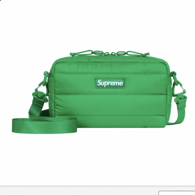 supreme puffer side bag green ショルダー グリーン
