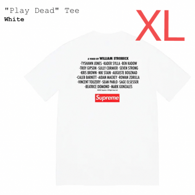 Supreme Play Dead Tee XL - Tシャツ/カットソー(半袖/袖なし)