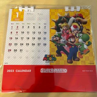 ニンテンドウ(任天堂)のマリオ　カレンダー　新品(カレンダー/スケジュール)