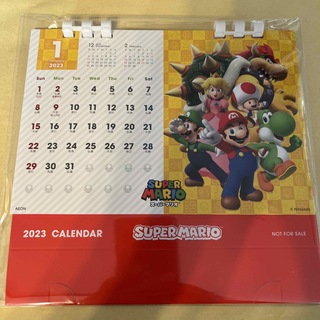 ニンテンドウ(任天堂)のマリオ　カレンダー　新品(カレンダー/スケジュール)