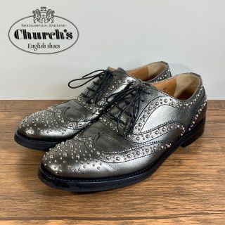 チャーチ church's スタッズ シューズ レースアップ 38 24.5