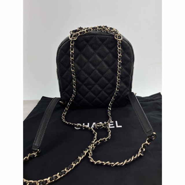 CHANEL(シャネル)のagete様専用シャネル ミニリュックサック バックパック キャビアスキン 鞄 レディースのバッグ(リュック/バックパック)の商品写真