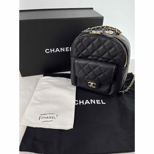 CHANEL(シャネル)のagete様専用シャネル ミニリュックサック バックパック キャビアスキン 鞄 レディースのバッグ(リュック/バックパック)の商品写真
