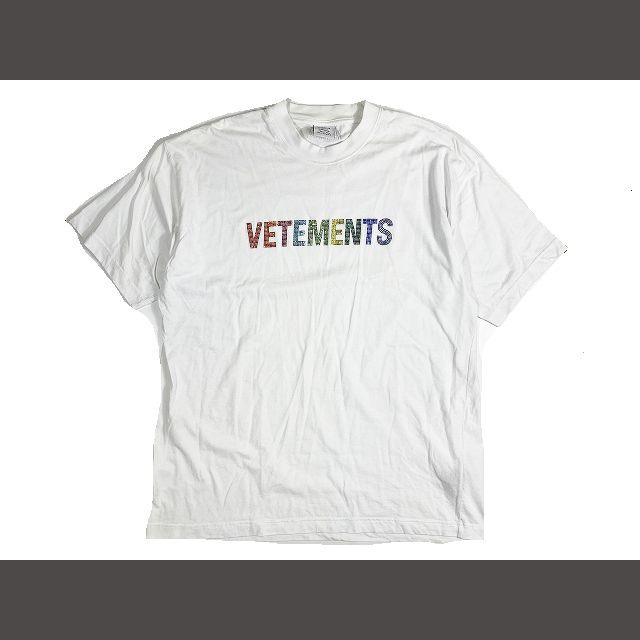 新品 Lサイズ ヴェトモン vetements クリスタル ロゴ スウェット-