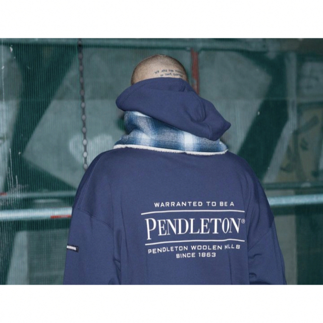 NEIGHBORHOOD PENDLETON . HOODED LS . CO