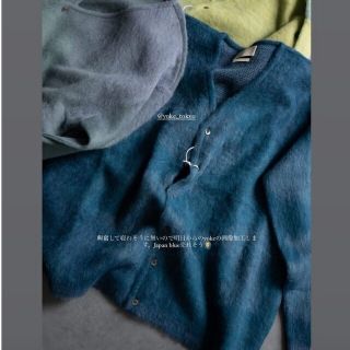 ヨーク(YOKE)のyoke gradation jaquard cardigan blue 2(カーディガン)