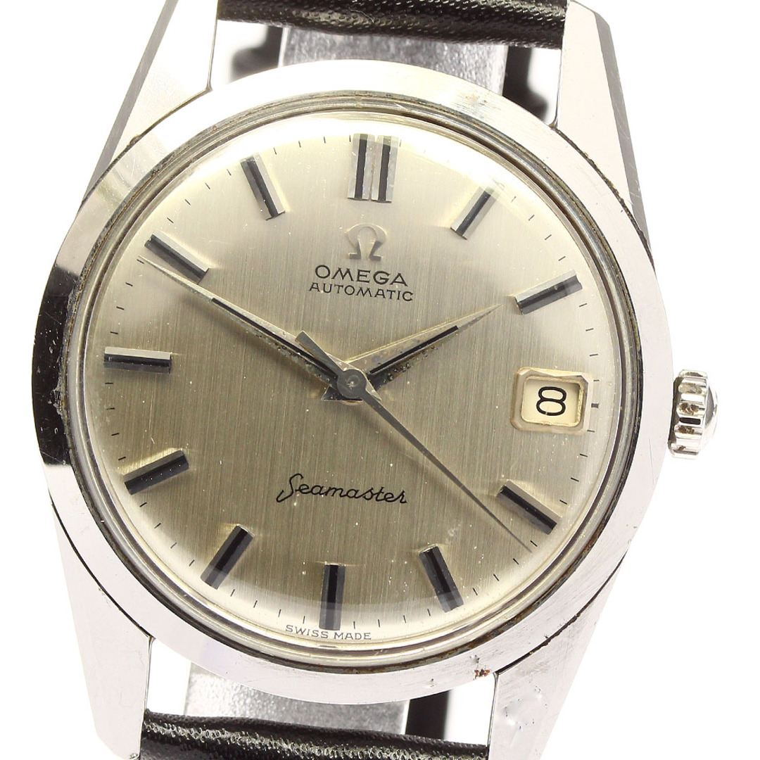 【OMEGA】オメガ シーマスター デイト 自動巻き メンズ_719598約34mmベルトサイズ