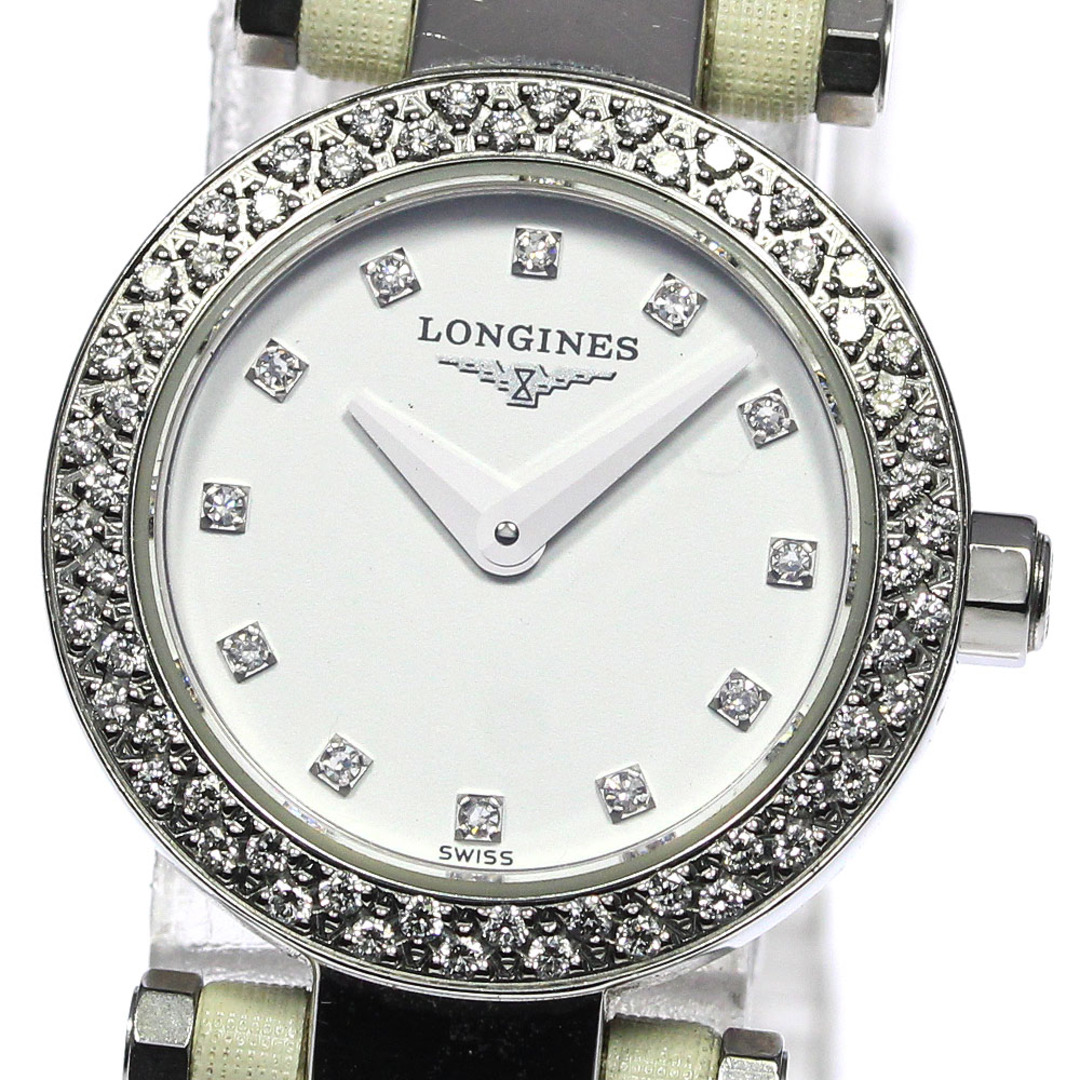 LONGINES - 【LONGINES】ロンジン ドルチェビータ ダイヤベゼル L5.174.0 クォーツ レディース_718180