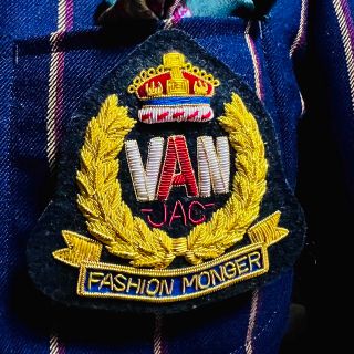 VAN Jacket - 希少！VAN元祖月桂樹ブレザーエンブレム貴重な青帯新品未