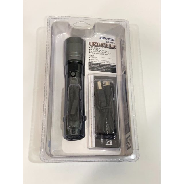 GENTOS(ジェントス)の【新品】ジェントス 閃 SG-409R USB充電式 LEDライト  スポーツ/アウトドアのアウトドア(ライト/ランタン)の商品写真