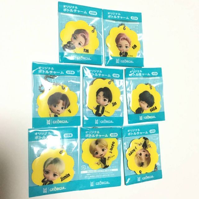 セブンイレブン限定 ジョージア TinyTan BTS チャーム キーホルダー エンタメ/ホビーのタレントグッズ(アイドルグッズ)の商品写真
