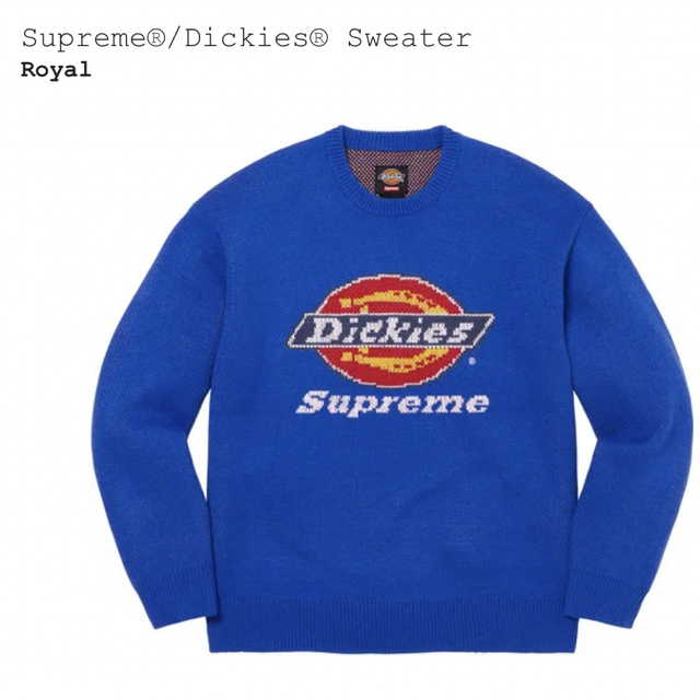 supreme Dickies セーター　ロイヤル　Lサイズニット/セーター