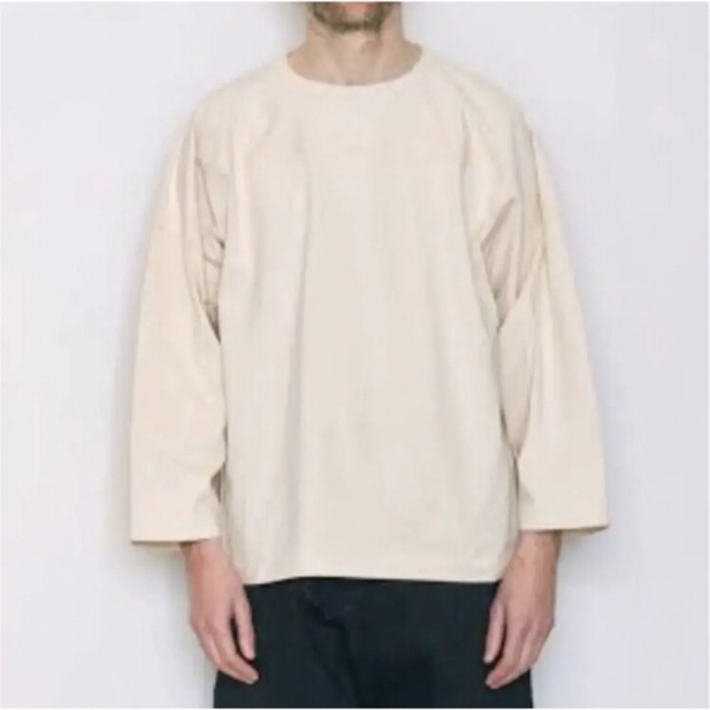 18AW comoli フットボールTシャツ エクリュ - Tシャツ/カットソー(七分