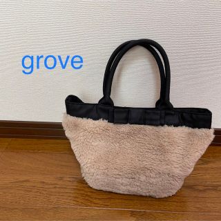 グローブ(grove)のgrove ファーバッグ(トートバッグ)