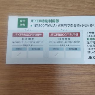 JEXER(ジェクサー)特別利用券(フィットネスクラブ)